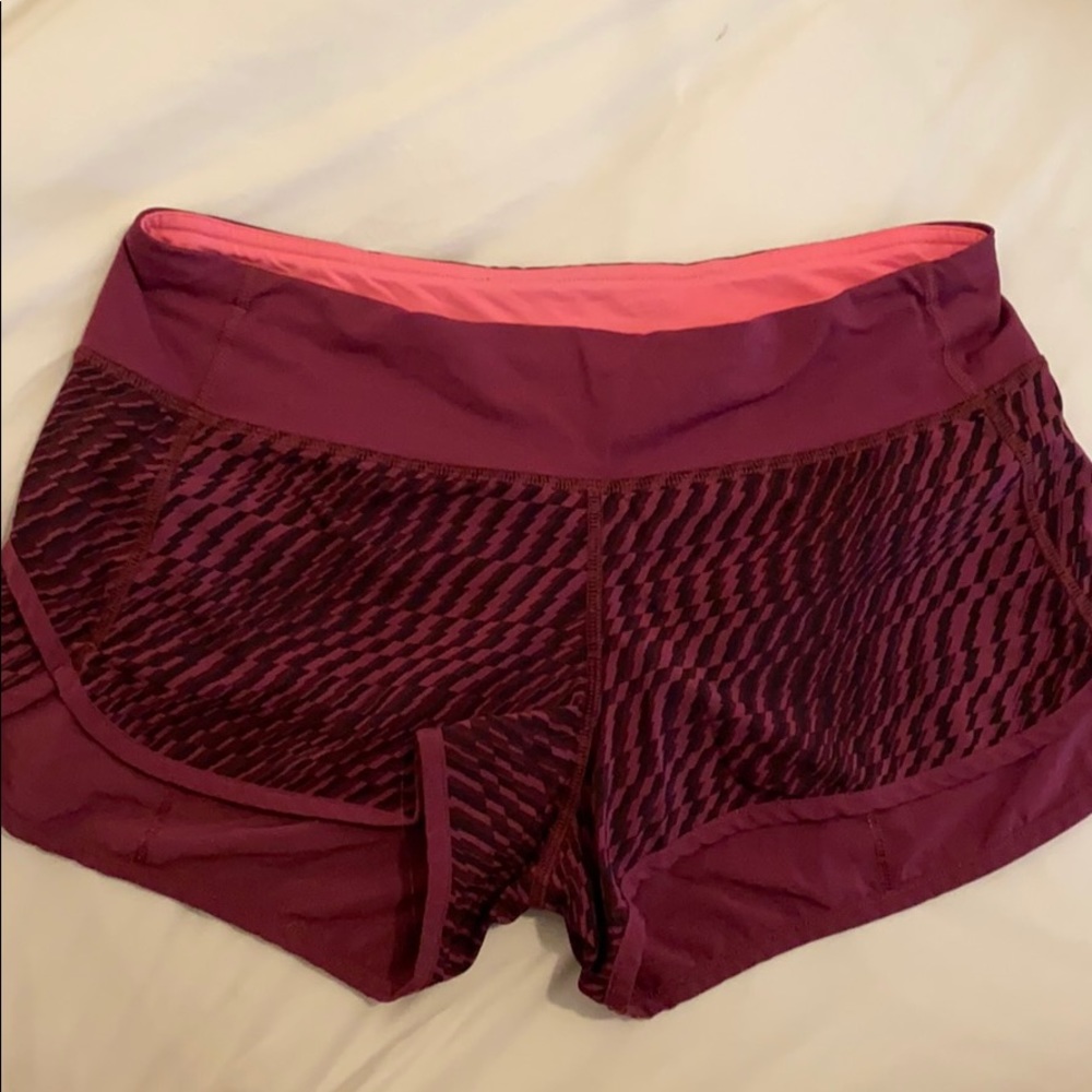 Lululemon pattern speed up shorts